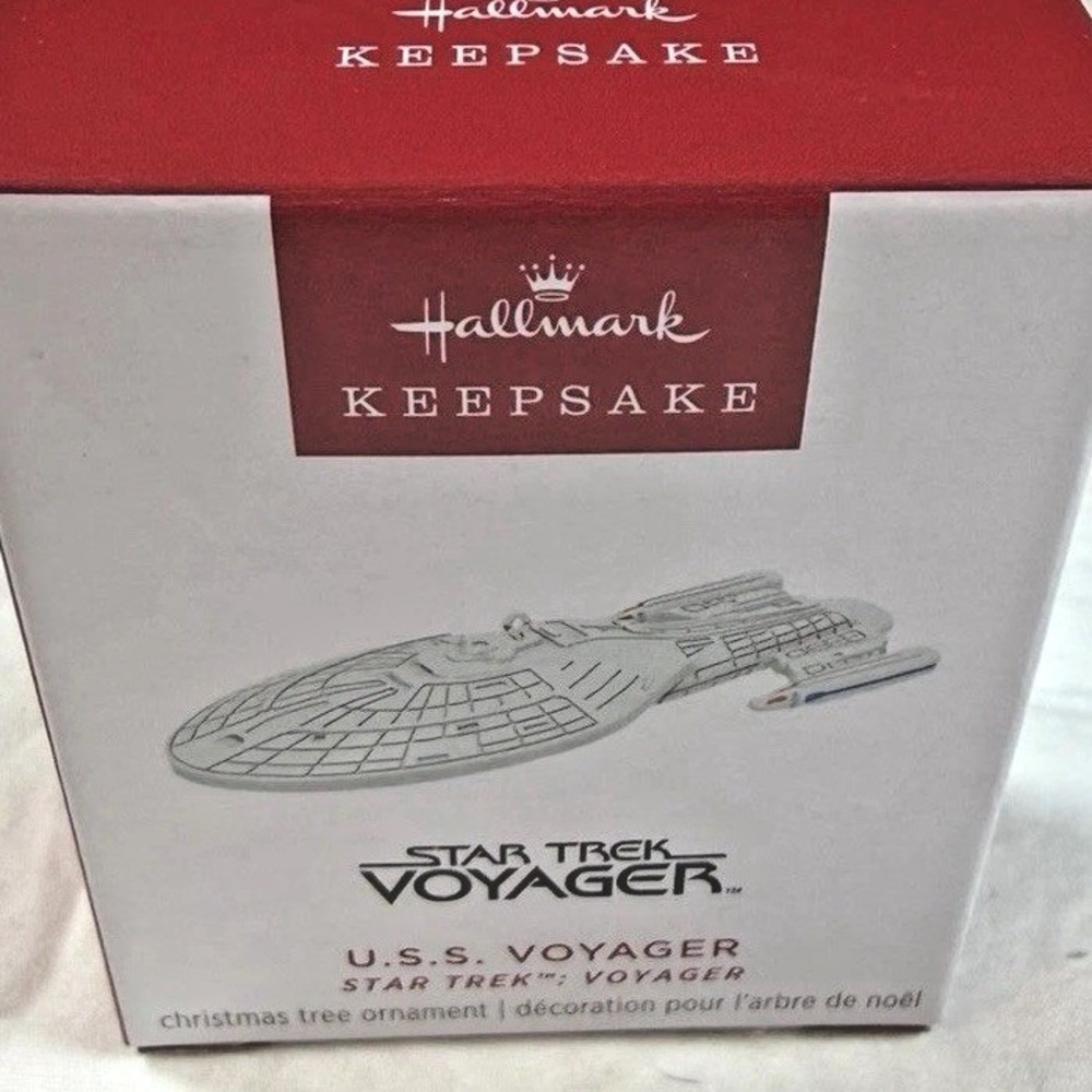 Hallmark Ornament Silver Star Trek Voyager 2025 Keepsake Sci-Fi NEW